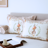 Serenity %100 Pamuk Saten 2’li Volanlı Yastık Kılıfı 50x70 cm Pudra