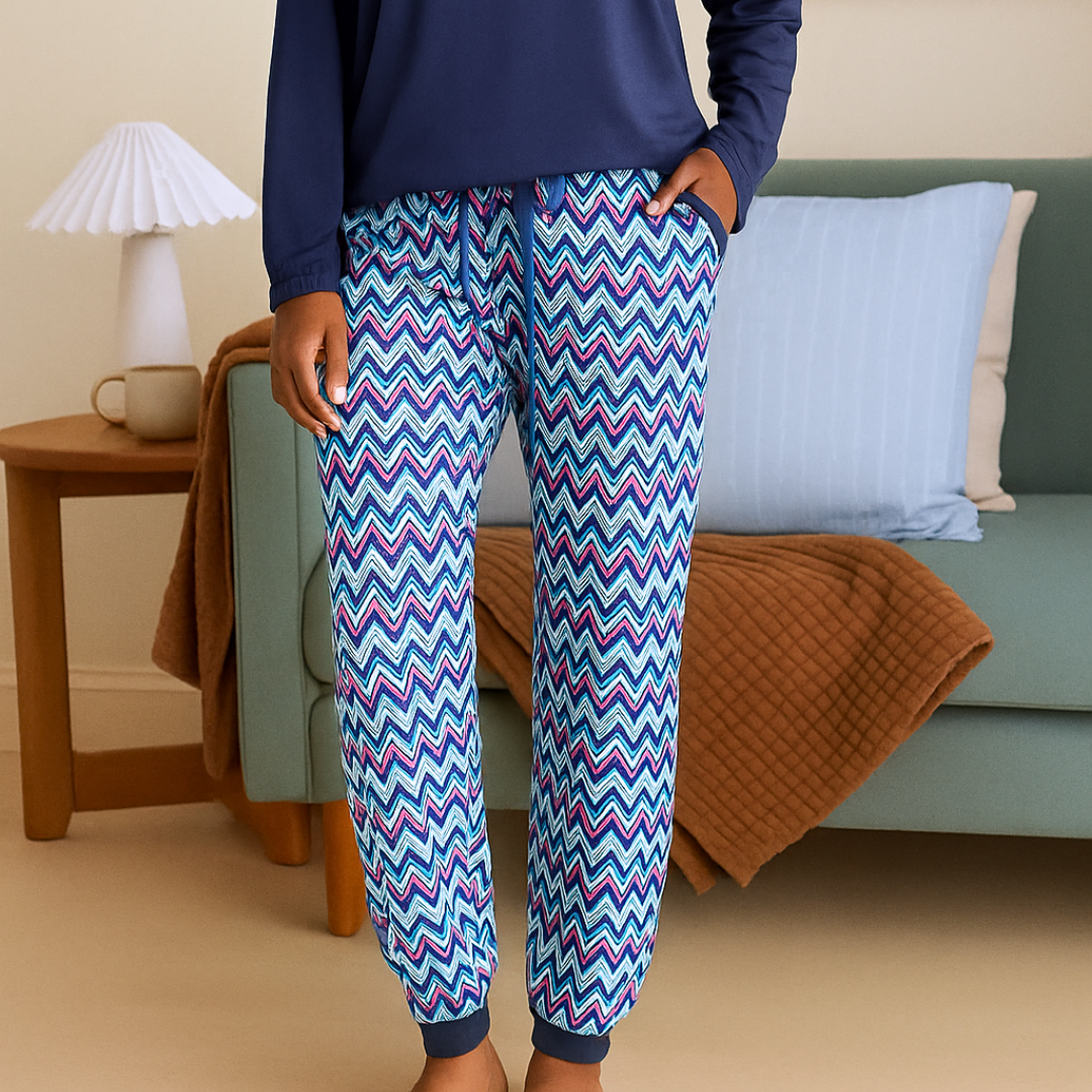 Lizzy Viskon Kadın Pijama Takımı Lacivert