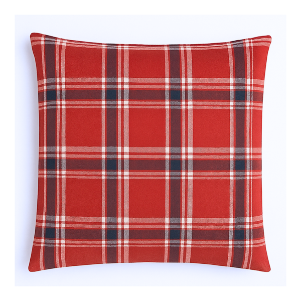 Country Kırlent Kılıfı Kırmızı