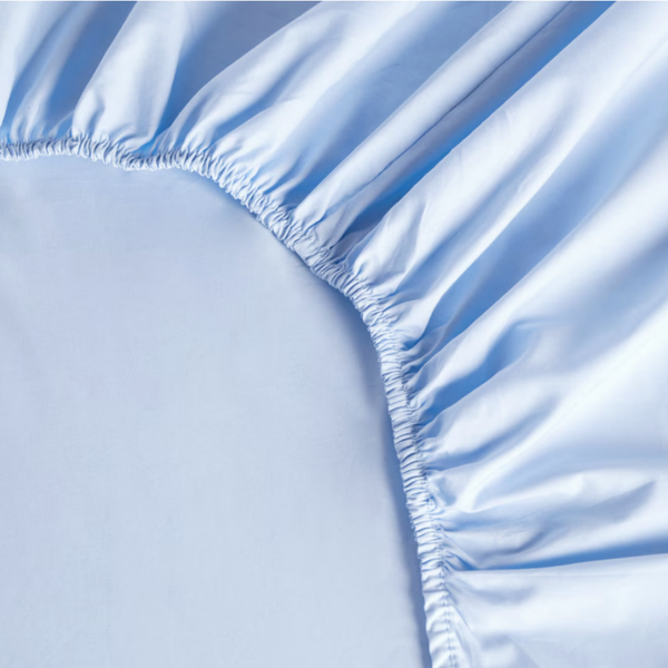 Stella %100 Pamuk Ranforce King Size Lastikli Çarşaf 180x200 cm Mavi