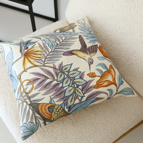 Jungle Premium Keten Kırlent Kılıfı 45x45 cm