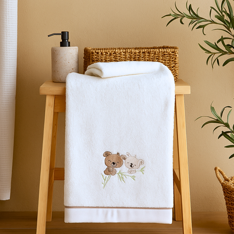 Koala Nakışlı Premium %100 Pamuk Banyo Havlusu