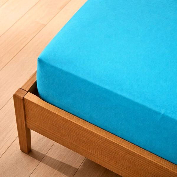 King Size Lastikli Bambu Aloe Vera Çarşaf 180x200 Turkuaz