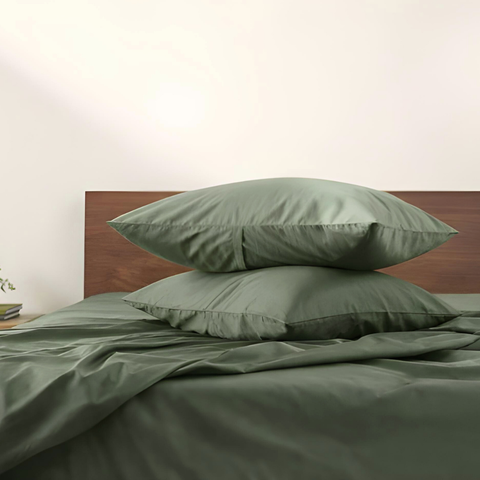 Clara Premium Saten Çift Kişilik Nevresim Takımı 200x220 cm Haki