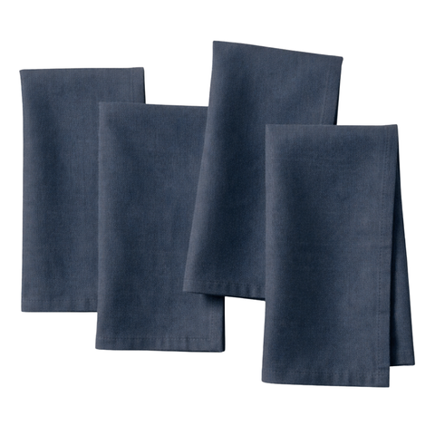 Genoa Dokuma Keten Leke Tutmaz Peçete Antrasit (2'li Set)