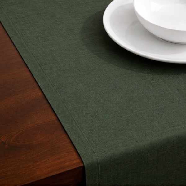 Genoa Dokuma Keten Leke Tutmaz Runner 50x150 cm Defne