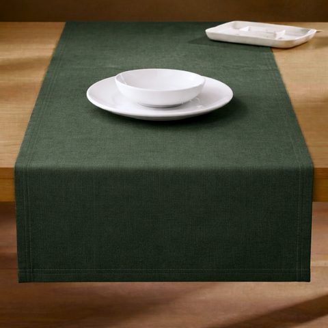 Genoa Dokuma Keten Leke Tutmaz Runner 50x150 cm Defne