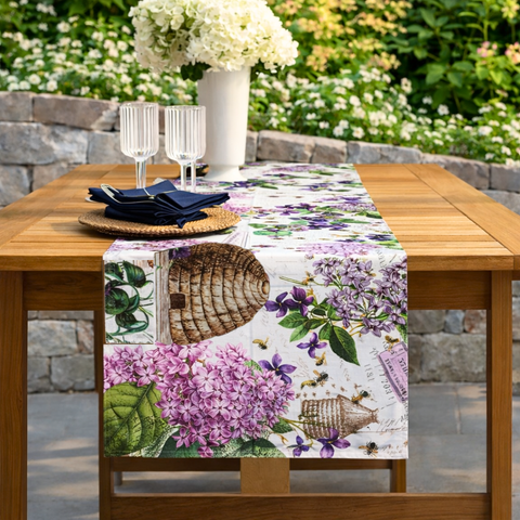 Provence Lavanta Tarlası Dokuma Runner 45x155 cm