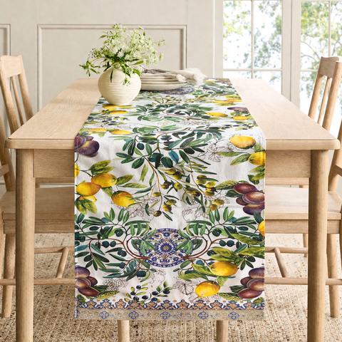 Sorrento Limon Bahçesi Dokuma Runner 45x155 cm