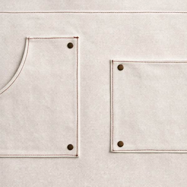 Atelier Tasarım Kanvas Mutfak Önlüğü Krem