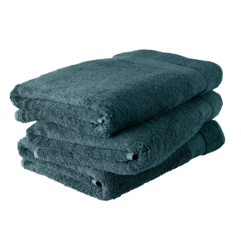 Ultra Soft Saf Pamuk Banyo Havlusu 70x140 cm Petrol Mavisi