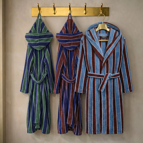 Misty Premium %100 Pamuk Unisex Bornoz Granit Haki