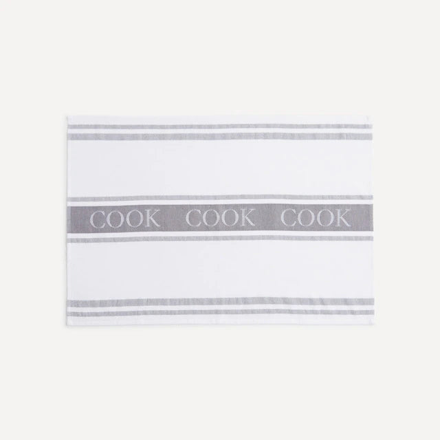 Cook 2'li Mutfak Kurulama Havlu Seti Gri