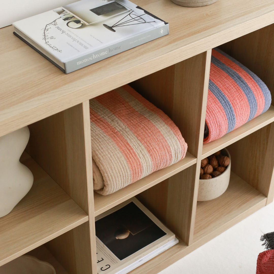 Antibes %100 Pamuk Çok Amaçlı Örtü  240x250 cm Indigo