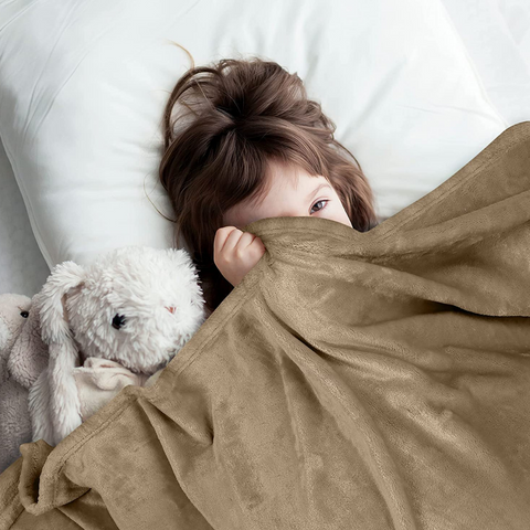 Perugia Tek Kişilik Welsoft Battaniye 160x200 cm Vizon