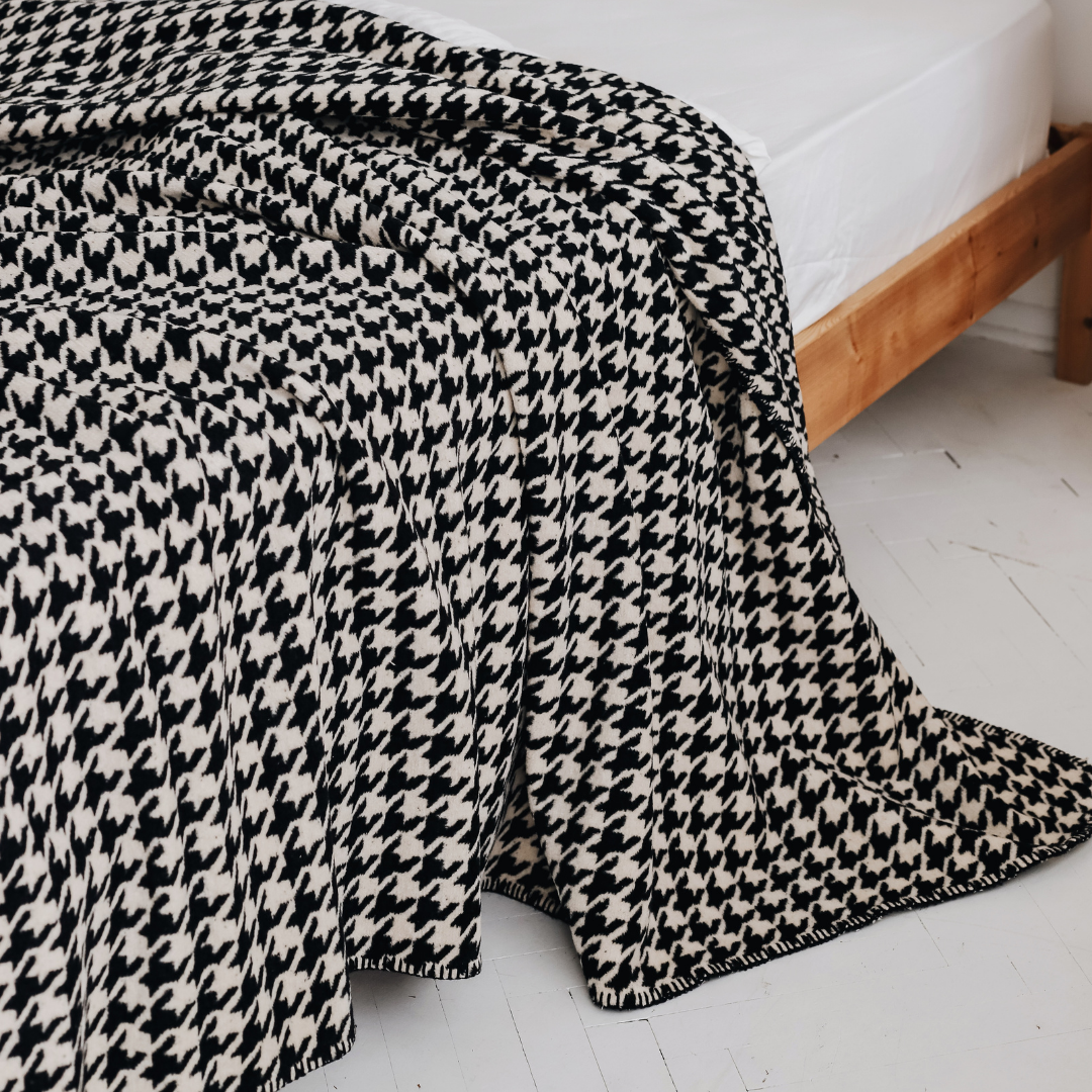 Softy Çift Kişilik Pamuklu Battaniye 200x220 cm Siyah