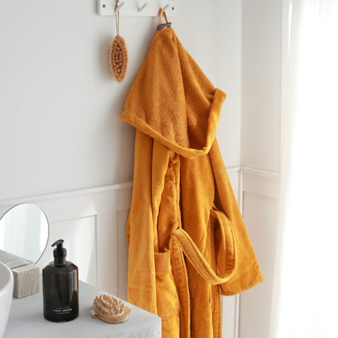 Ultra Soft %100 Pamuk Unisex Bornoz Safran