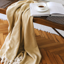 Görseli Galeri görüntüleyiciye yükleyin, Alba %100 Pamuk Throw Örtü 150x220 cm Sarı
