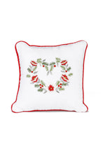 Görseli Galeri görüntüleyiciye yükleyin, Christmas Nakışlı Dekoratif Keten Kırlent 20x20 cm
