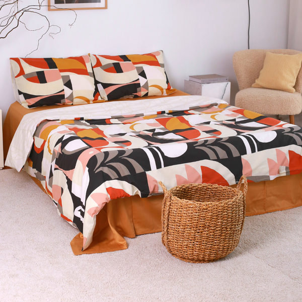 Abstract %100 Pamuk Çift Kişilik Nevresim Takımı 200x220 cm