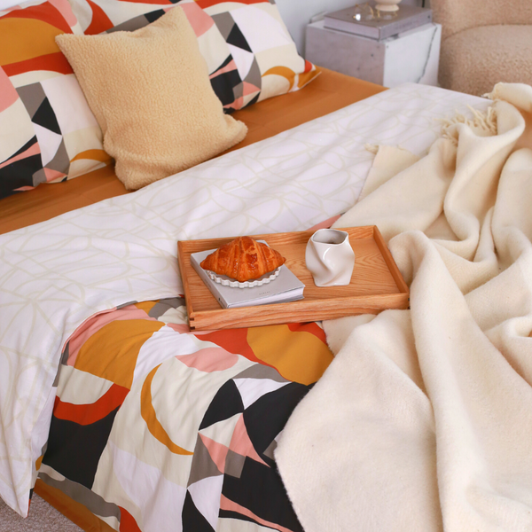 Abstract %100 Pamuk Çift Kişilik Nevresim Takımı 200x220 cm