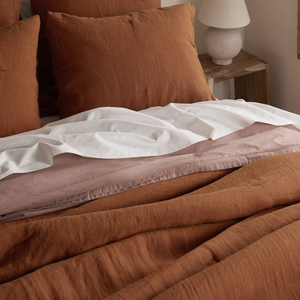 Allure Müslin Pamuk Çift Kişilik King Size Nevresim 240x220 cm Kiremit