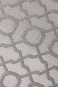 Berima Jakarlı Keten Kırlent Kılıfı Füme 60x60 cm