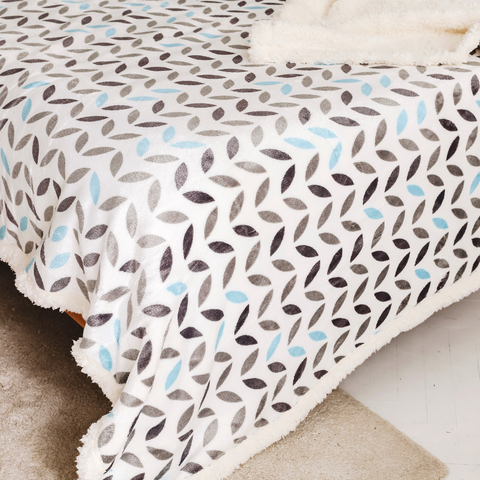Laria Welsoft Çift Kişilik Battaniye 200x220 cm Mavi