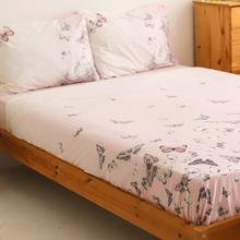 Görseli Galeri görüntüleyiciye yükleyin, Butterfly %100 Pamuk Çift Kişilik Nevresim Takımı 200x220 cm Lila
