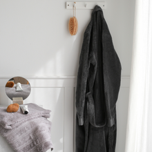 Görseli Galeri görüntüleyiciye yükleyin, Solid %100 Pamuk Unisex Bornoz Füme
