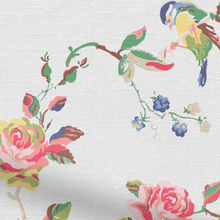 Görseli Galeri görüntüleyiciye yükleyin, Birds &amp; Roses Pamuk Masa Örtüsü Beyaz

