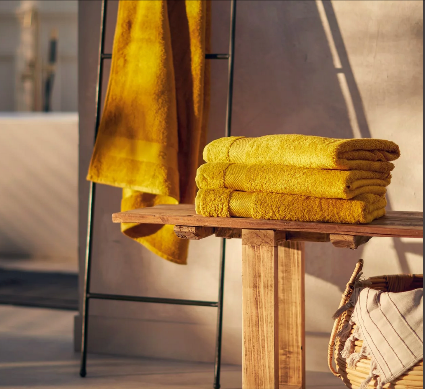 Ultra Soft Bambu Banyo Havlusu 70x140 cm Safran