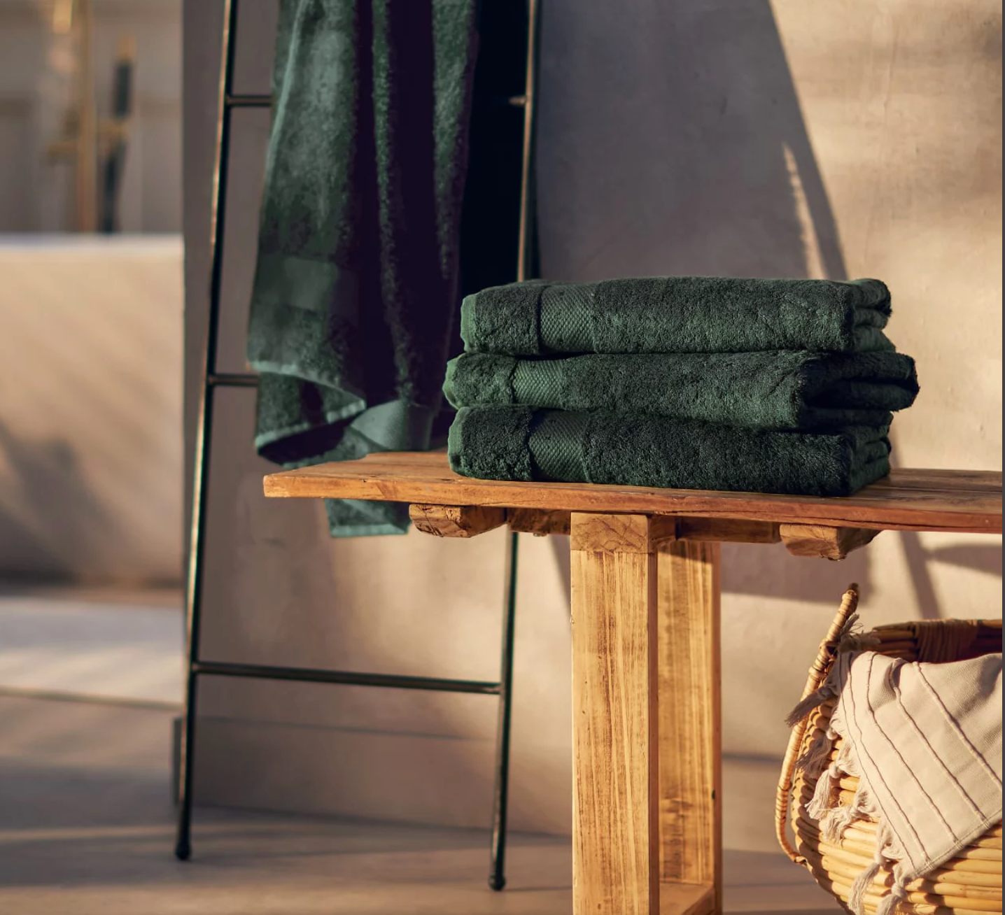 Ultra Soft Bambu Banyo Havlusu 70x140 cm Haki