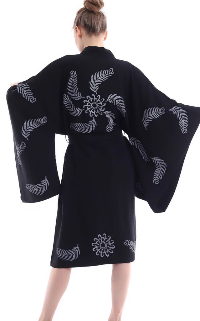 Aspen Tasarım Pamuk Kimono Siyah