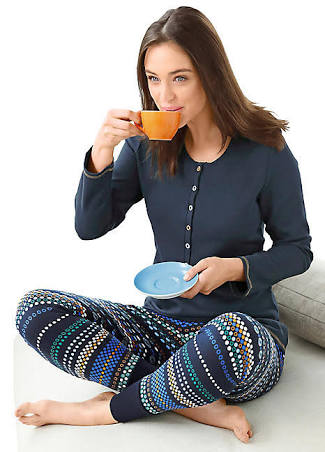 Carly Pijama Takımı Lacivert