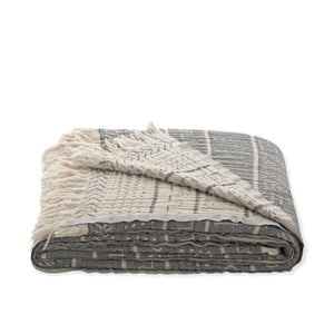 Toscana Müslin Pamuk Throw Örtü 140x180 cm Füme
