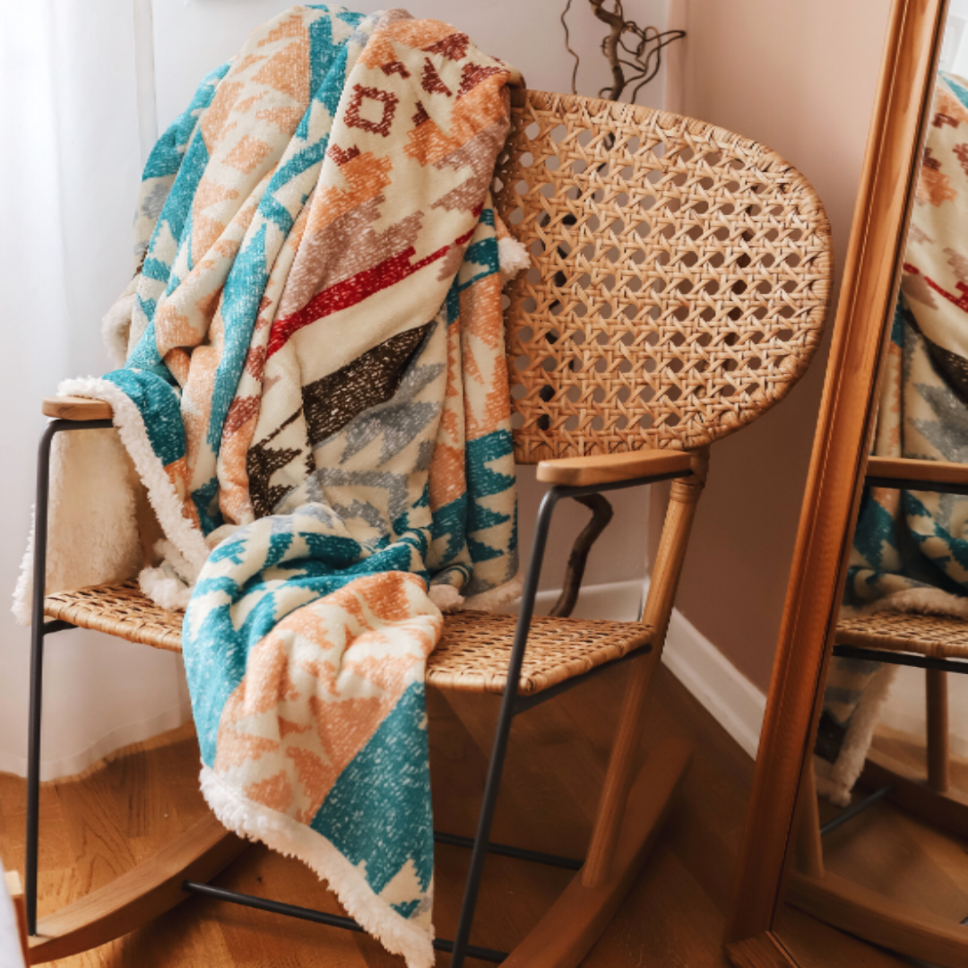 Laria Welsoft Çift Kişilik Battaniye 200x220 cm Stripe