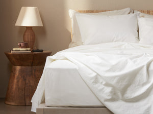 Allure Müslin Pamuk Çift Kişilik Super King Size Nevresim Takımı 260x240 cm Beyaz