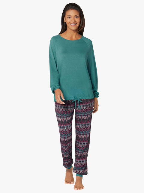 Lizzy Viskon Pijama Takımı Yeşil