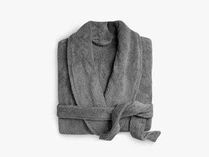 Leila %100 Pamuk Unisex Bornoz Antrasit