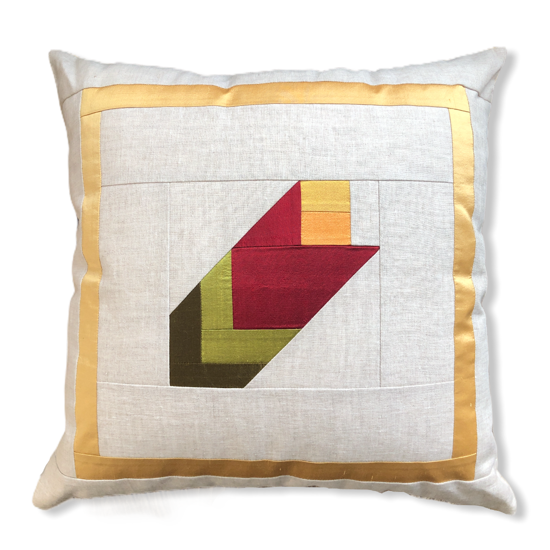 Patchwork Keten Kırlent