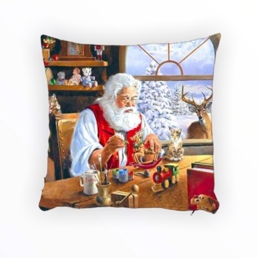 Cindy Yılbaşı Kırlent Kılıfı Santa