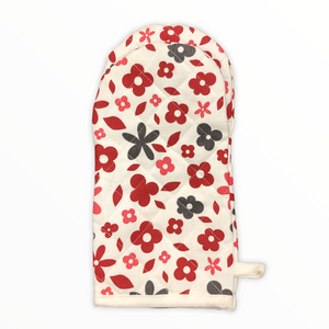 Floral Pamuklu Fırın Eldiveni