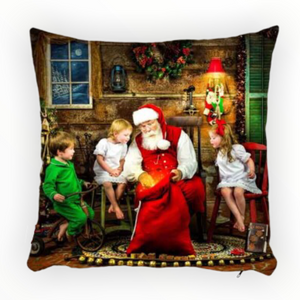 Cindy Yılbaşı Kırlent Kılıfı Santa Kids