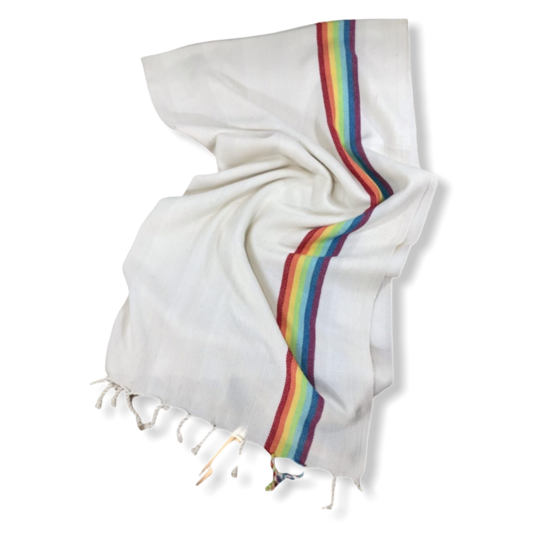 Rainbow Pamuk Peştamal Bej 100x200 cm