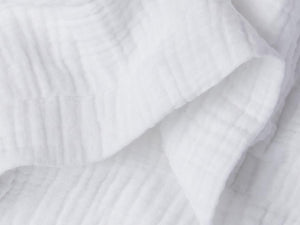 Navigli Müslin Pamuk Unisex Bornoz-Sabahlık Beyaz