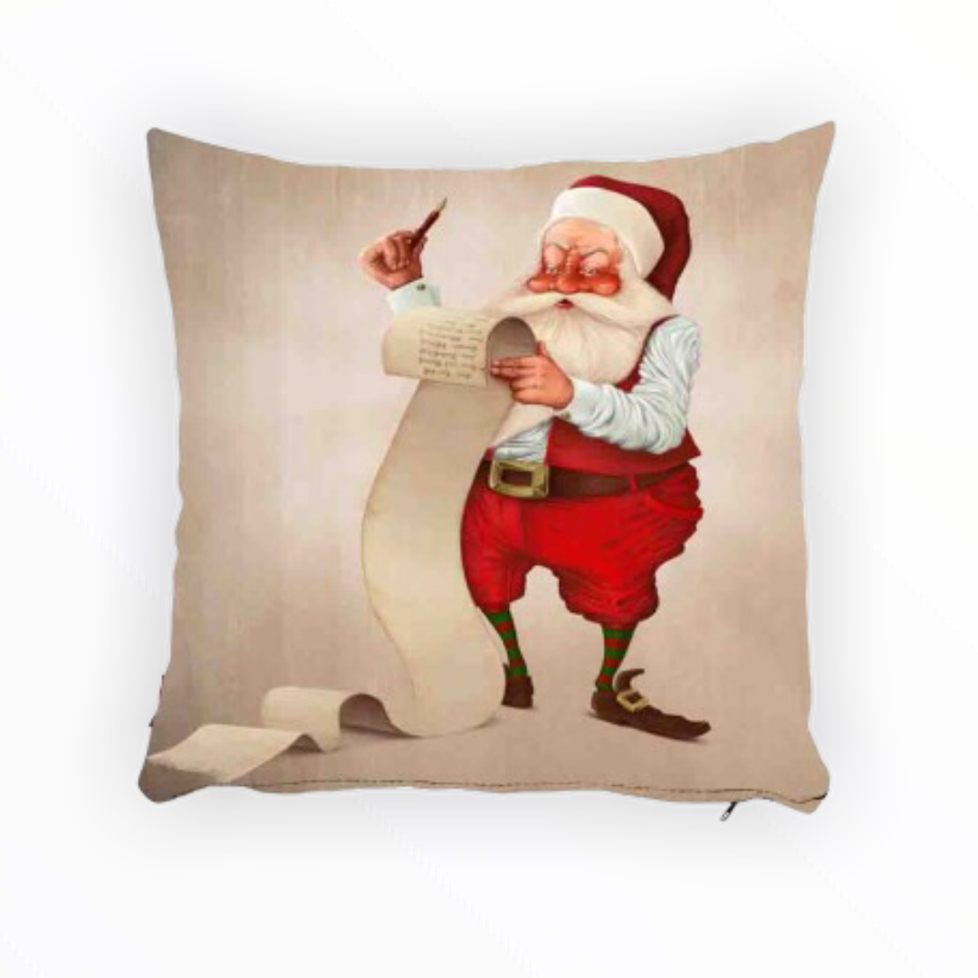 Cindy Yılbaşı Kırlent Kılıfı Santa