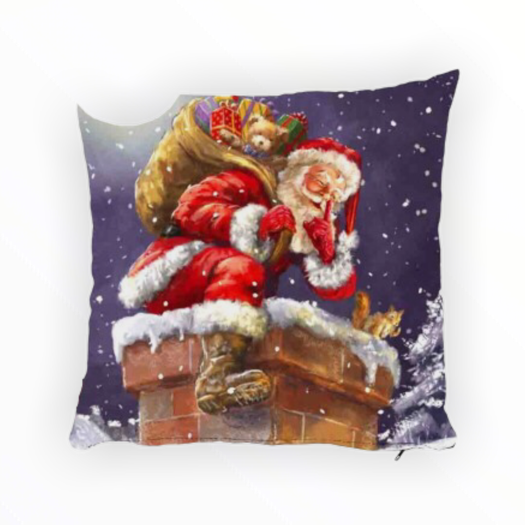 Cindy Yılbaşı Kırlent Kılıfı Noel Baba