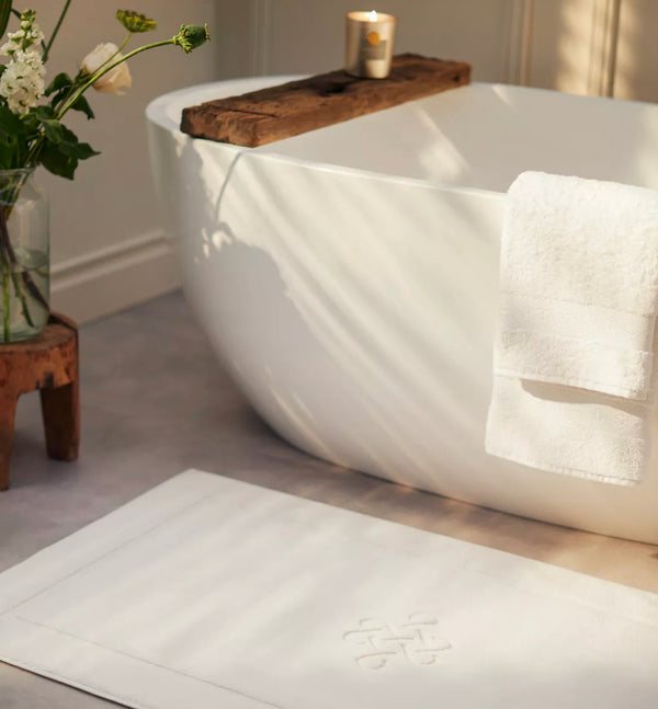 Ultra Soft Pamuk Banyo Paspası 70x120 cm Beyaz
