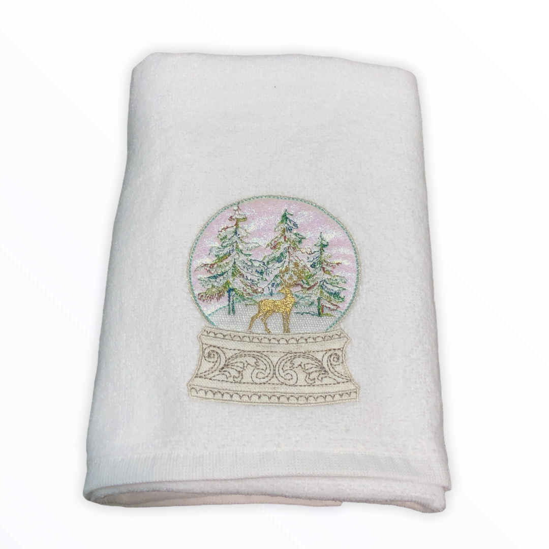 Carla Nakışlı %100 Pamuk Yüz Havlusu 50x80 cm Beyaz